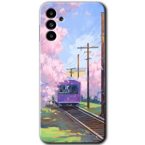Galaxy A13 5G Kılıf HD Desen Baskılı Arka Kapak - Rails Paint