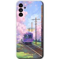 Galaxy A13 5G Kılıf HD Desen Baskılı Arka Kapak - Rails Paint