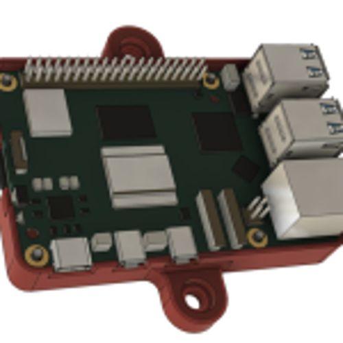 30. Raspberry Pi 5 Duvar Montajı 3D Baskı (Bu ürün Sadece Plastik parçadır - Almadan Önce Soru Sorabilirsiniz)