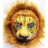 Peluş Aslan Maskesi Kahverengi Yeleli Mega Peluş