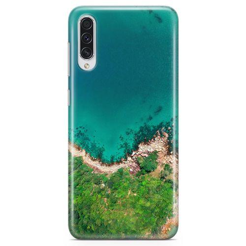 Samsung Galaxy A50s Kılıf Mavi Tur Arka Kapak Koruma Desenli Full Koruyucu