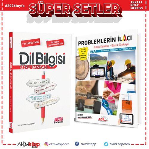 Acil Problemlerin İlacı ve AKM Dil Bilgisi Soru Bankası Seti 2 Kitap