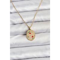 316L Çelik Zincir Gold Renk Fil Figürlü Kadın Kolye