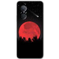 Potkal Hediye Fabrikası Huawei Nova 9 SE Kılıf HD Desen Baskılı Arka Kapak - Kanlı Ay