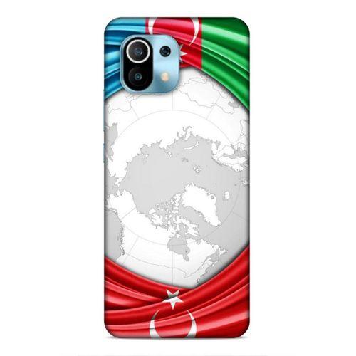 Xiaomi Mi 11 Uyumlu Kılıf Azarbaijan (17) Tasarım Kılıf Dünya Bayraklar