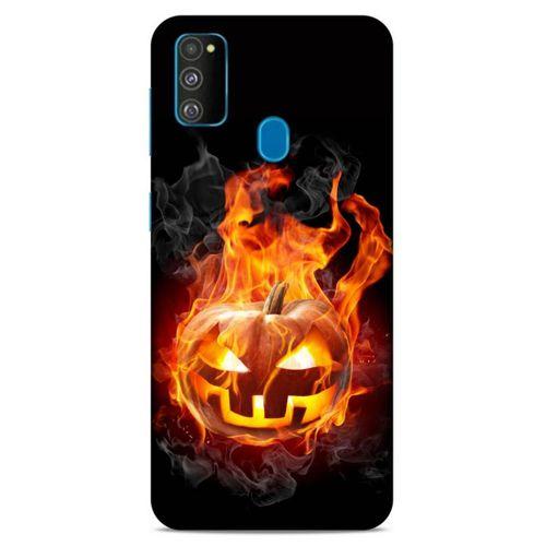 Lopard Samsung Galaxy M30s Uyumlu Kılıf FireX (21) Koruyucu Kapak Halloween