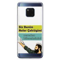 Huawei Mate 20 Pro Kılıf Caps Ahmet Kaya Arka Kapak Koruma Desenli Full Koruyucu