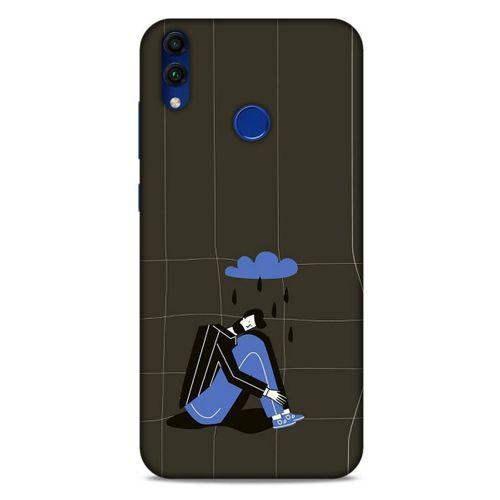 Huawei Honor 8C Kılıf Depresyon (33) Hybrid Kılıf Kahve Toz Pembe