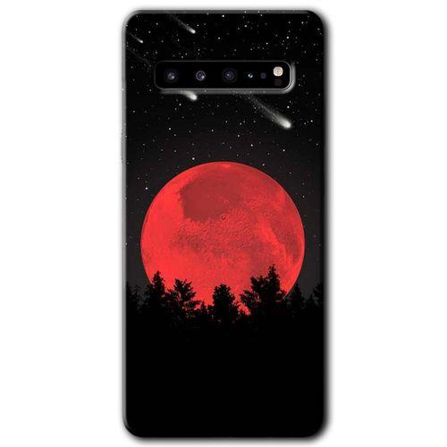 Galaxy S10 Plus Kılıf HD Desen Baskılı Arka Kapak - Kanlı Ay
