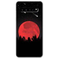 Galaxy S10 Plus Kılıf HD Desen Baskılı Arka Kapak - Kanlı Ay