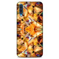 Samsung Galaxy A50 Kılıf Pastel Renkler (23) Ultra Koruma Kılıfı Turuncu