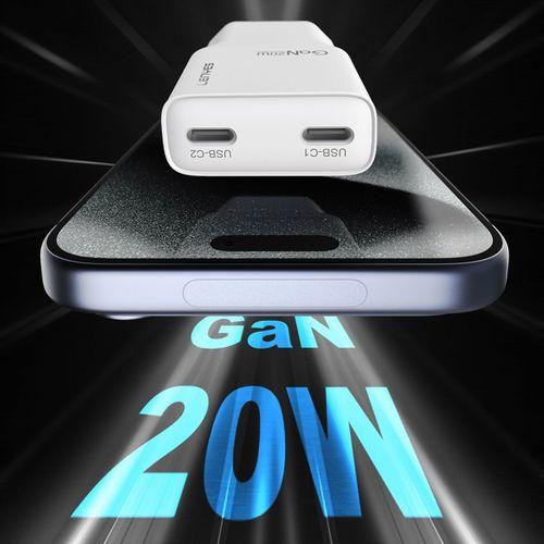 Lenyes LCH15-EU TC-TC Type-C to Type-C GaN Teknolojili PD Hızlı Şarj Özellikli Şarj Seti 20W
