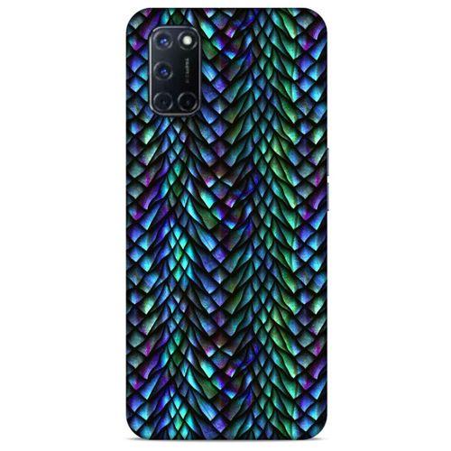 Oppo A72 Kılıf Dragons (1) Kılıfı Ejderha Pulları Rainbow