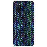 Oppo A72 Kılıf Dragons (1) Kılıfı Ejderha Pulları Rainbow