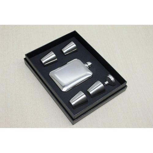 4 Shot Bardaklı Matara Seti Çelik