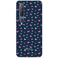 Xiaomi Mi 10 Kılıf Kelebek Etkisi (42) Rugged Armor Kılıf Mor Pembe