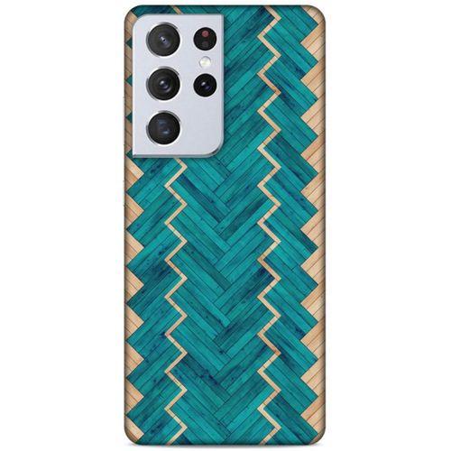 Lopard Samsung Galaxy S21 Ultra Uyumlu Kılıf Wood'X (36) Glitter Kılıf Desenli