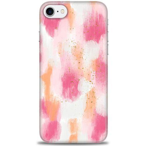 iPhone 8 Kılıf HD Baskılı Kılıf - Pembe Palet + Tam Ekran Koruyucu