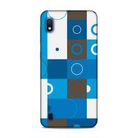 Samsung Galaxy A10 Uyumlu Kılıf Insomnia (27) Tasarımlı Kılıf Mavi Beyaz