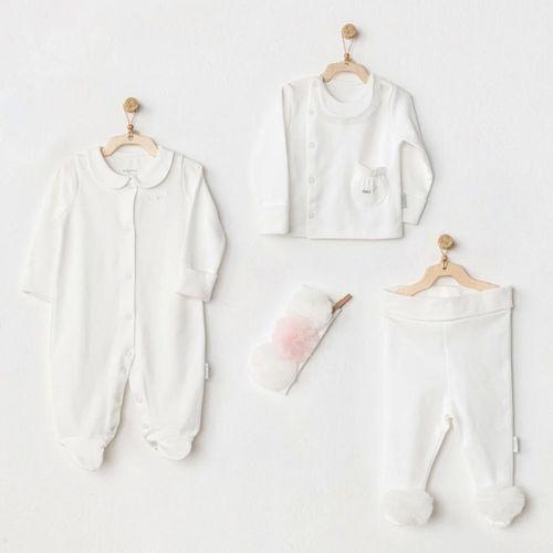 Eğitici Oyuncak    AC24501 Petit Love Newborn Tüllü 4 Parça Set Ekru