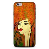 Lopard Apple Iphone 6 Plus Uyumlu Kılıf Sürreal Yüzler ♀ (30) Silicone Case Desenli