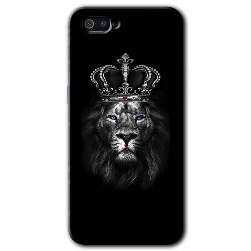 Realme C2 Kılıf HD Desen Baskılı Arka Kapak - King Lion + Kırılmaz Cam