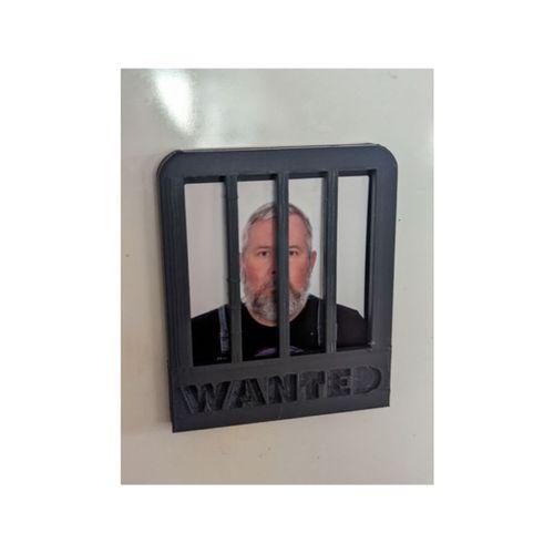 Passport Fotoğraf WANTED Çerçeve 3D Baskı (Bu ürün Sadece Plastik parçadır - Almadan Önce Soru Sorabilirsiniz)