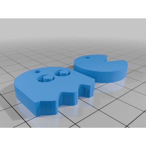 Pacman Küpe – 3D Baskı Takı Aksesuarı (Bu ürün Sadece Plastik parçadır - Almadan Önce Soru Sorabilirsiniz)