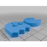 Pacman Küpe – 3D Baskı Takı Aksesuarı (Bu ürün Sadece Plastik parçadır - Almadan Önce Soru Sorabilirsiniz)