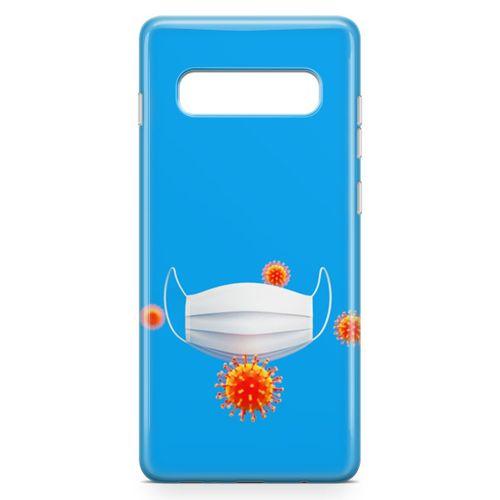 Samsung Galaxy S10 Plus Kılıf Maske Ve Virusler Arka Kapak Koruma Desenli Full Koruyucu