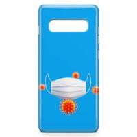 Samsung Galaxy S10 Plus Kılıf Maske Ve Virusler Arka Kapak Koruma Desenli Full Koruyucu