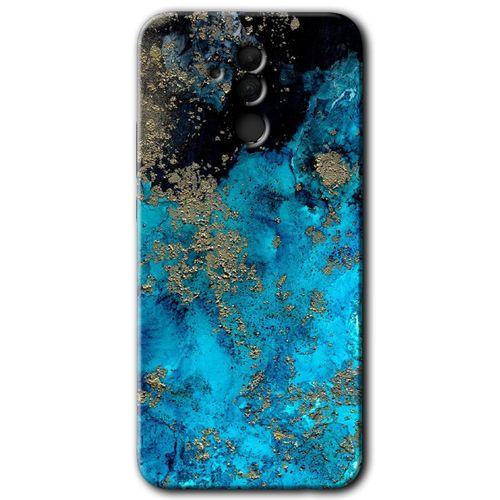 MRCİLETİSİM Huawei Mate 20 Lite Kılıf Baskılı Kapak - Klas Mermer +Tam Ekran Koruyucu