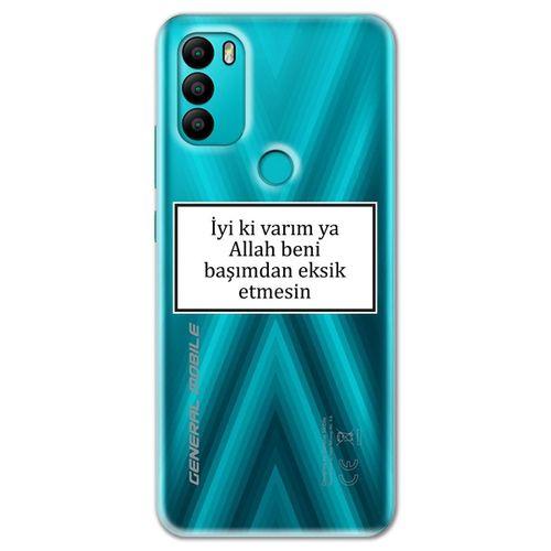 General Mobile GM 21 Plus Kılıf HD Yazı Baskılı Silikon Arka Kapak - Yazı 11