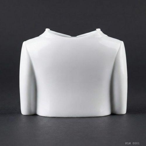 Beyaz Ceket Formlu Kravatlı Makyaj Fırçalığı Masaüstü Kozmetik Düzenleyici