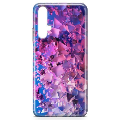 Honor View 20 Kılıf Mat Pırlanta Arka Kapak Koruma Desenli Full Koruyucu