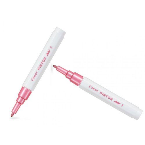 PILOT PİNTOR (M) YUVARLAK UÇ METALİK PEMBE ( İki Adet )