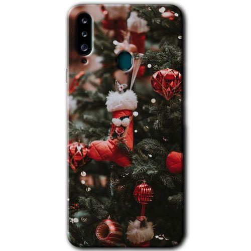 Potkal Hediye Fabrikası Samsung Galaxy A20s Kılıf HD Desen Baskılı Arka Kapak - Happy New Year