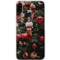 Potkal Hediye Fabrikası Samsung Galaxy A20s Kılıf HD Desen Baskılı Arka Kapak - Happy New Year