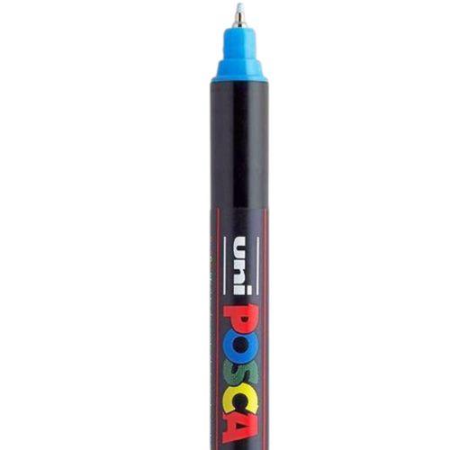 UNİBALL POSCA 0.7 SU BAZLI BOYAMA MARKÖRÜ BUZ MAVİSİ  (N)- (UNİ-PC-1MR )