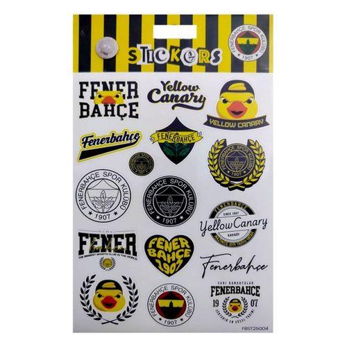 Fenerbahçe Yellow Canary Sticker Sheet Karışık Orijinal Lisanslı