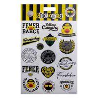 Fenerbahçe Yellow Canary Sticker Sheet Karışık Orijinal Lisanslı