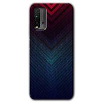 Poco M3 Kılıf HD Desen Baskılı Arka Kapak + Temperli Cam - Abstract 4