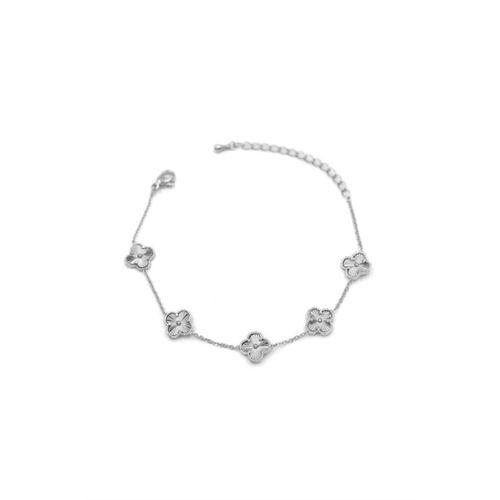 VC Yonca Bileklik - Küçük Boy - Gümüş