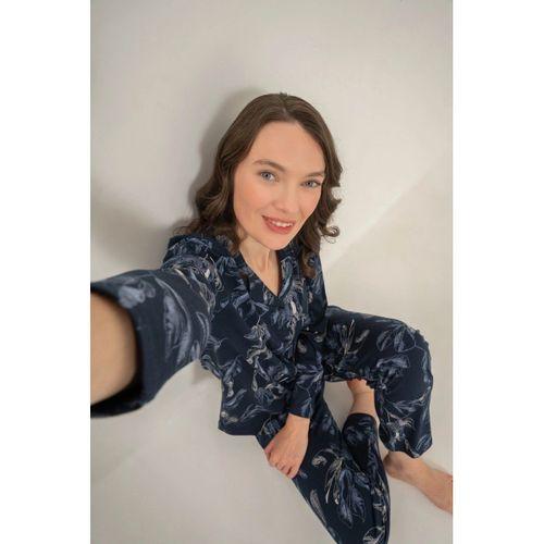 Kadın Pijama Takımı - Uzun Kol Gömlek