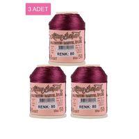 3 Adet Altınbaşak Oya ve Dantel İpi 20 gr - Royaleks - No: 080