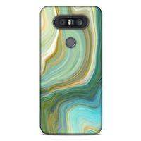 Mermer Desenli (23) Tema Ultra Koruma Kılıfı Su Yeşili LG K41S - K51S Kılıf