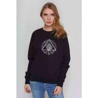 Behemoth Trinity Baskılı Siyah Kadın Sweatshirt