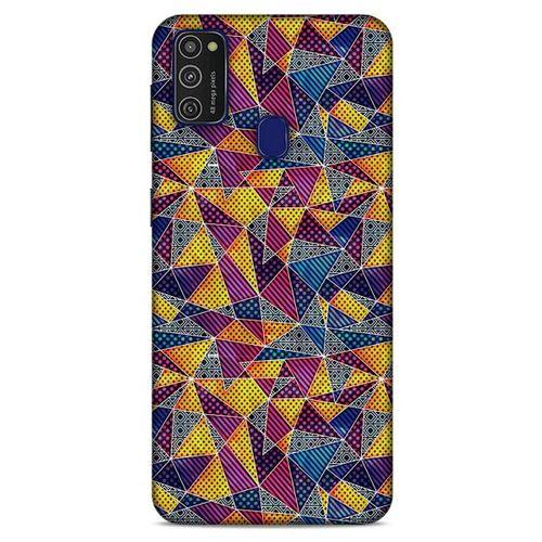 Geometrix 02 Samsung Galaxy M21 Kılıf Silikon Kapak