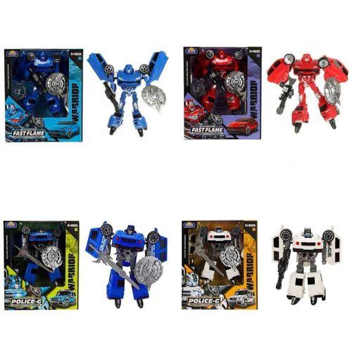 Eğitici Çocuk 5039 SUN-YFN-ROBOT TRANSFORMER POLICE-G/FAST FLAME 2R 2A