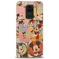 Xiaomi Redmi Note 9 Kılıf HD Baskılı Kılıf - I Love Mickey + Tam Ekran Koruyucu